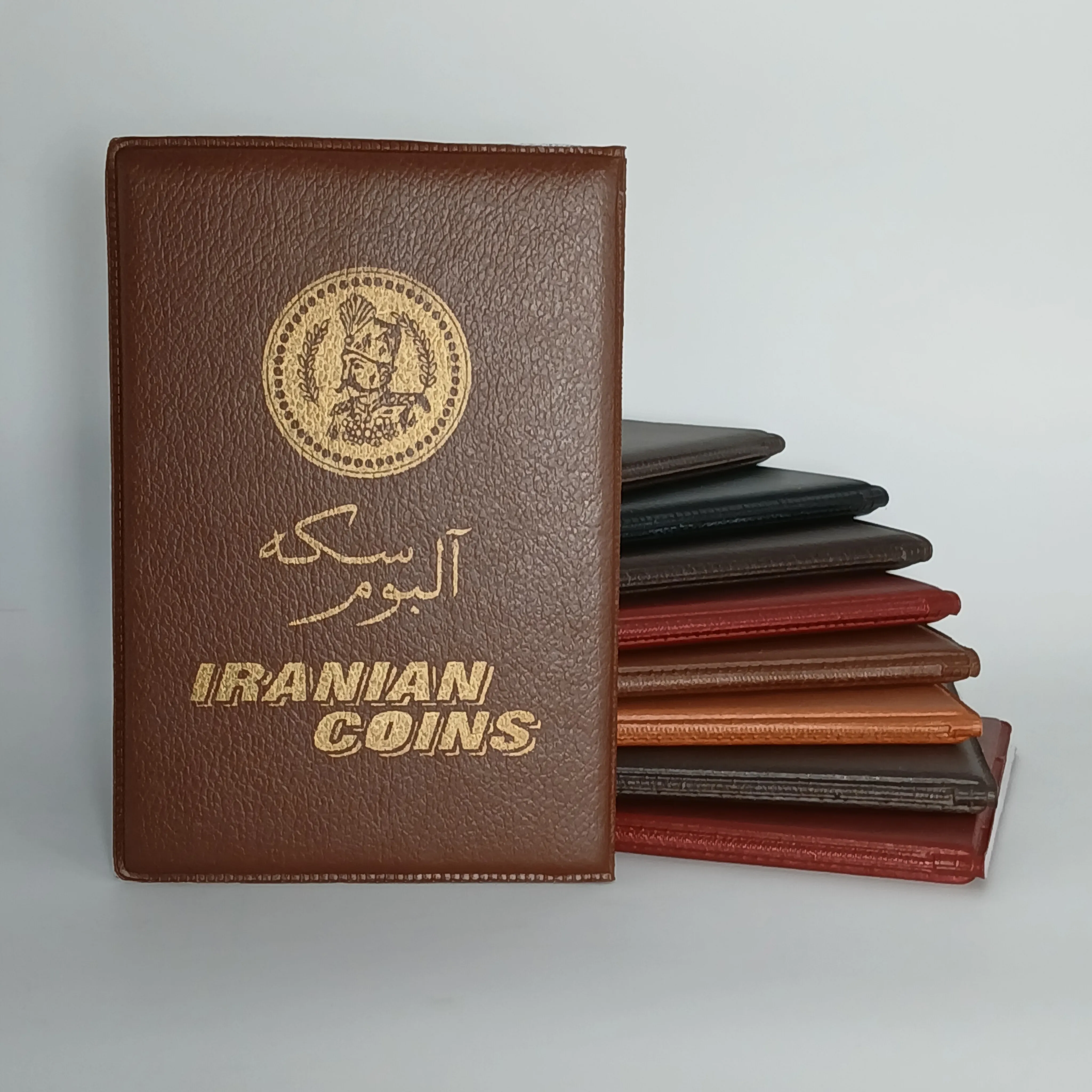 آلبوم سکه 24 عددی رنگ قهوه‌ای سوخته